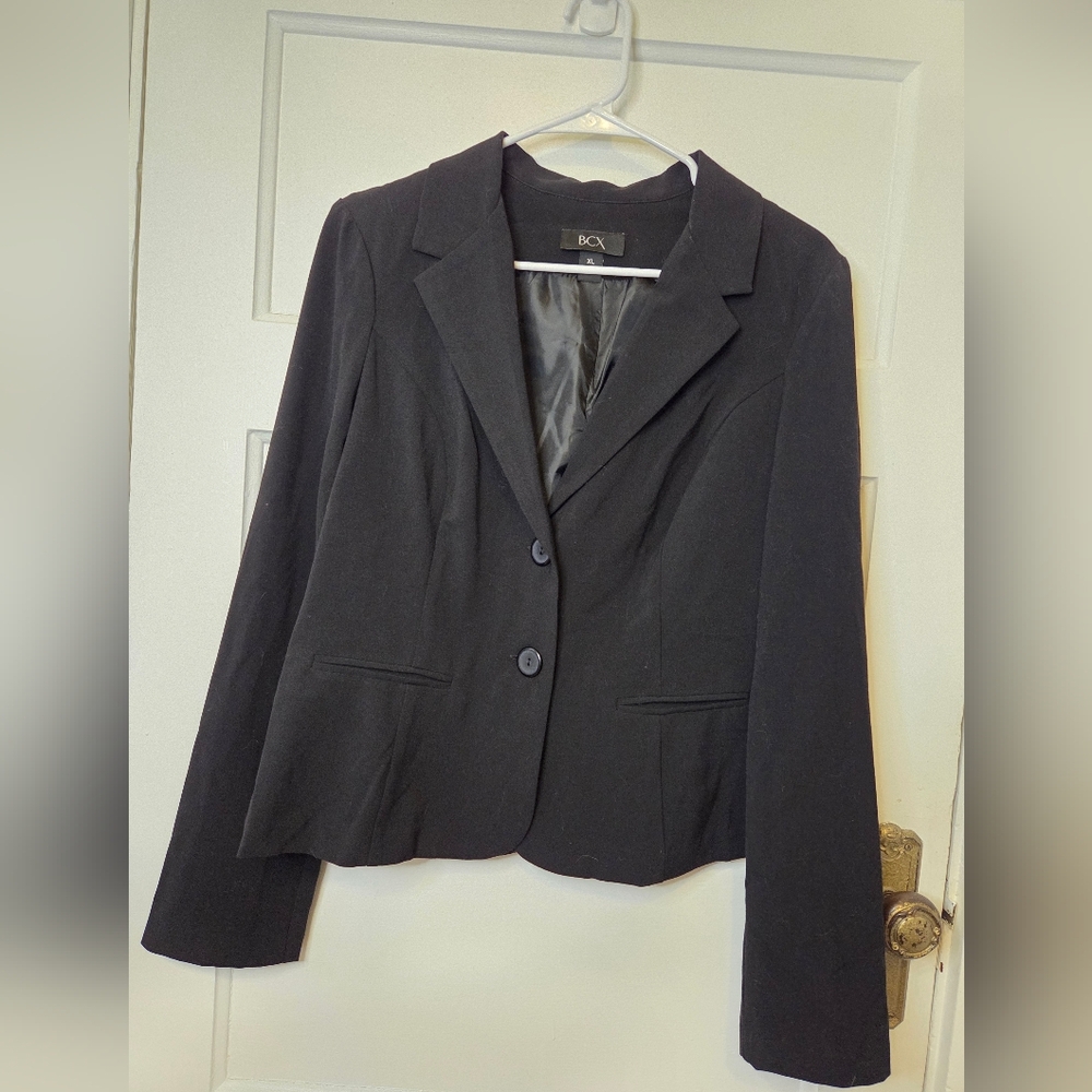 BCX Women's Classic Black Suit Jacket